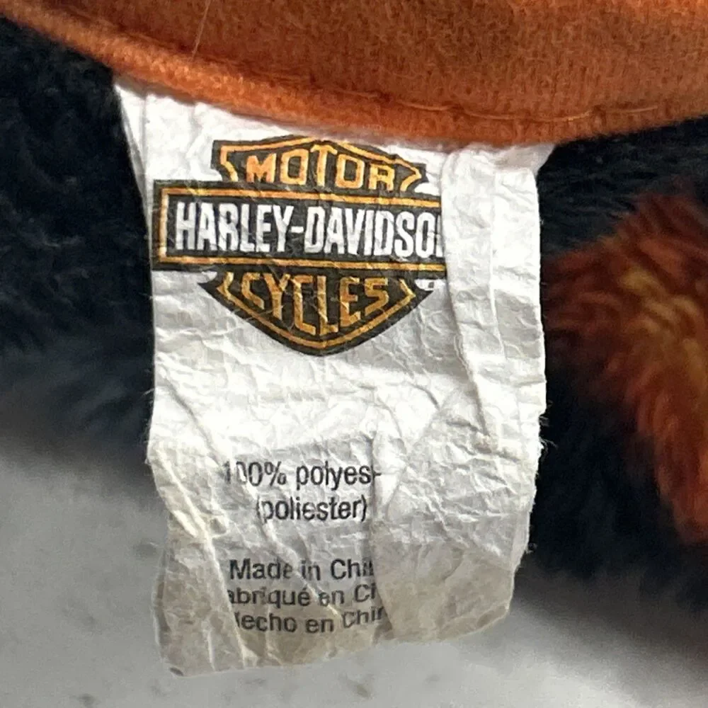 Vintage Harley‎ Davidson Motor Cycles 48”x56” Throw Blanket - Good Condition